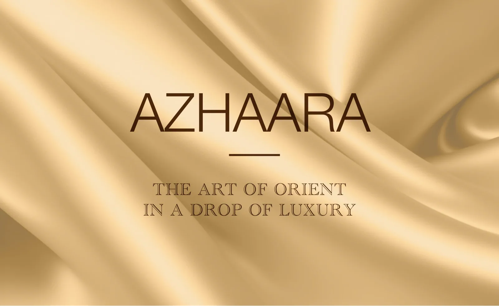AZHAARA brand presentation, slide 1 of 9