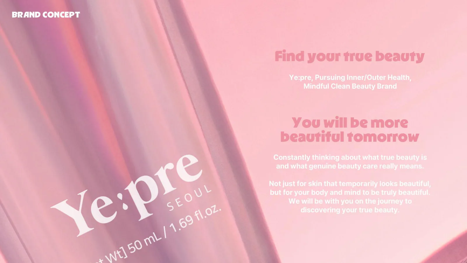 YEPRE brand presentation, slide 3 of 39